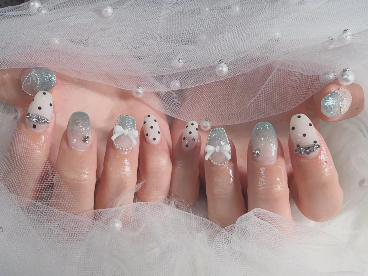 ライブに合わせた推しカラーネイル💅