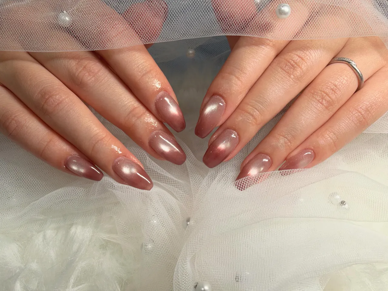 マグネット×ボルドーグラデーション💅❤️