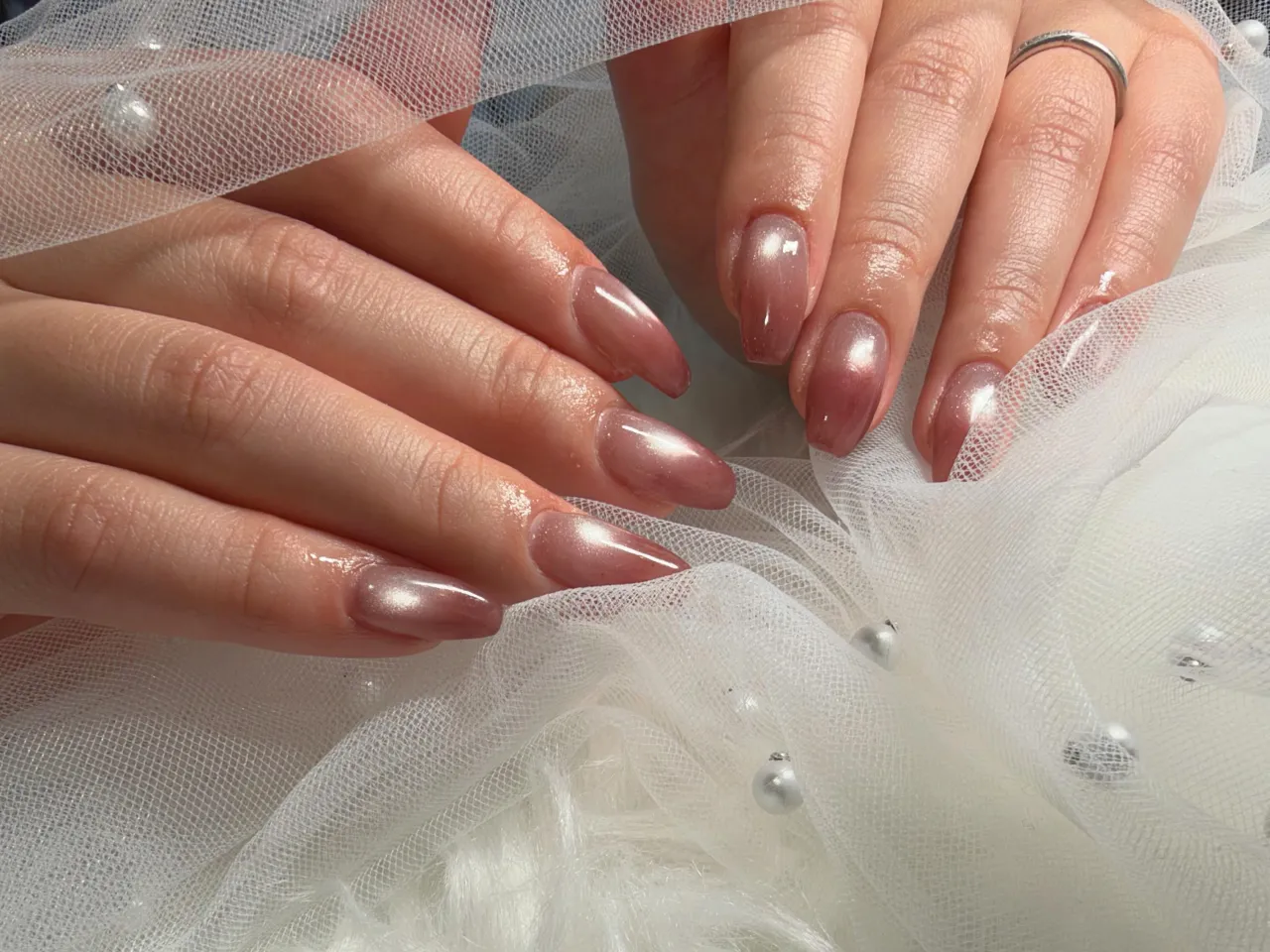 マグネット×ボルドーグラデーション💅❤️